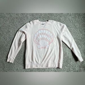 Living Fully Co Light Pink Shell Sweatshirt